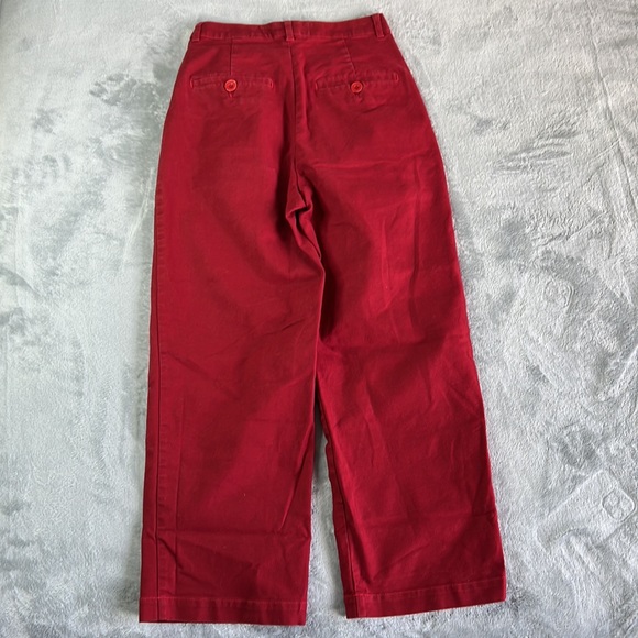 L.F. Markey Classic Slack Pant Trousers Red Size 4 - Picture 10 of 16